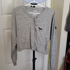 PINK VS cropped long sleeve